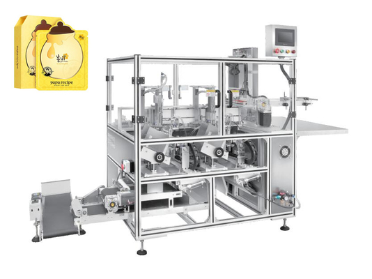 Empaquetadora plegable de la máscara cosmética automática 220V 500 kilogramos