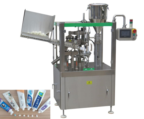 Crema de aislamiento de relleno de la mano de la crema dental de la máquina del tubo suave automático