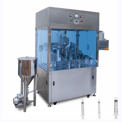 Máquina avanzada automática de llenado y tapado de jeringa de plástico desechable para gel y crema
