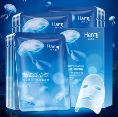 Empaquetadora facial no tejida de la máscara de la belleza 20m m 60bags de seda/minuto