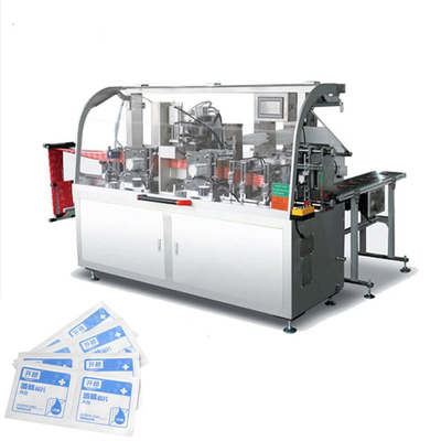 4 longitudes de aislamiento laterales 125m m 100bags/Min Alcohol Pad Machine