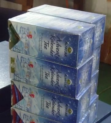 Empaquetadora de la película plástica para la caja que embala el sistema de control del PLC