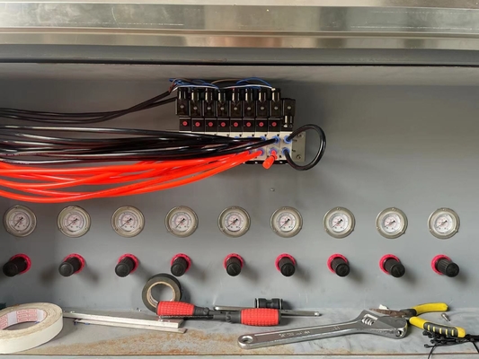 Consumo de energía baja mojado de la empaquetadora de los trapos del control del PLC, tejido mojado modificado para requisitos particulares que hace la máquina
