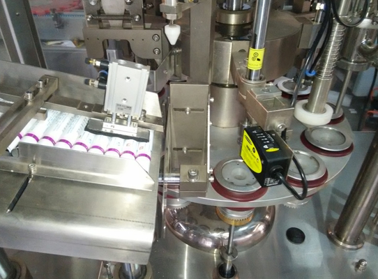 Máquina de rellenar del tubo completamente automático para la goma poner crema suave de la crema dental del metal