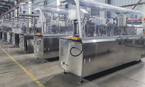 Máquina profesional de limpieza húmeda de una sola pieza de cuatro lados de sellado equipo de embalaje de tejidos