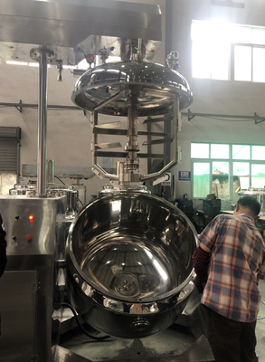 1000L Máquina para hacer crema de alta capacidad Máquina para mezclar gel emulsionante homogeneizante al vacío