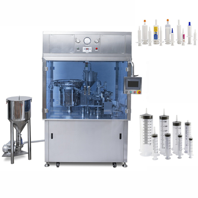 Máquina de llenado de jeringa adhesiva viscoelástica pequeña automática directa de fábrica