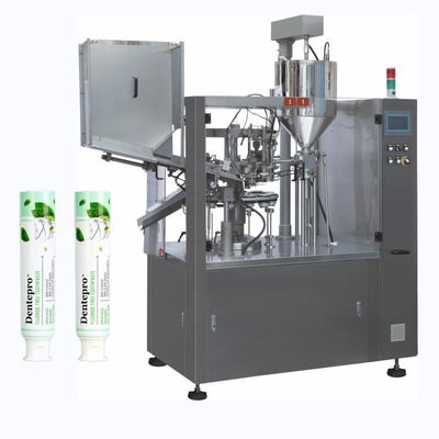 Máquina de llenado y sellado de tubos de pasta de dientes de crema cosmética totalmente automática y sellador de tubos de plástico