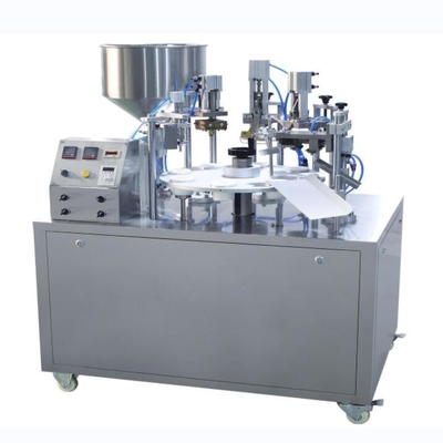 Loción Cosmética Crema Eléctrica Aluminio Plástico Tubos blandos Máquina de llenado y sellado semiautomática