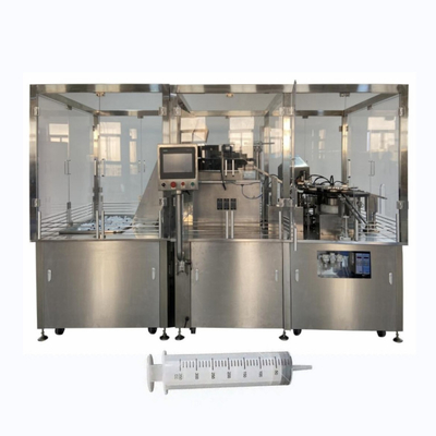 Máquina automática de llenado de jeringas de plástico con relleno precargado de crema cosmética viscosa de gel
