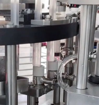 Máquina automática de rellenado de jeringa precargada con gel líquido para rellenar, tapón, etiquetado y inyección