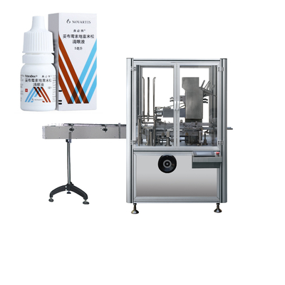Máquina de embalaje de botellas de cartón de plástico automático para la crema facial cosmética