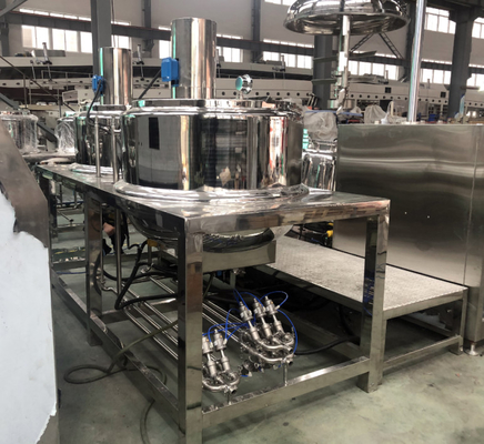 Pasta de dientes de alta calidad Emulsionador de vacío de laboratorio Mezcladora de máquina de vacío Emulsionador de homogeneizador Tanque de mezcla