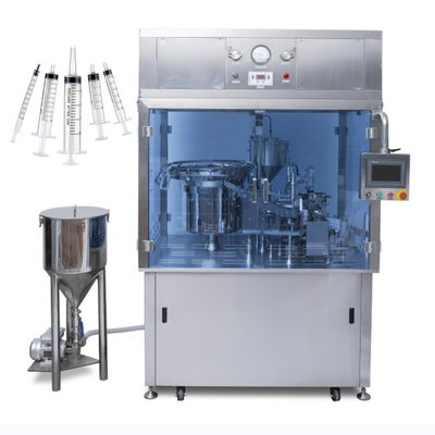 3 ml 5 ml 10 ml 20 ml de plástico automático de la jeringa precargada máquina de llenado de tapa