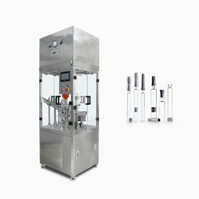 Máquina automática de llenado de jeringa de vidrio y máquina de tapón para ungüentos