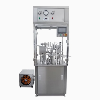 Máquina aseptica automática de llenado de jeringuillas sin burbujas de vidrio de una sola vez