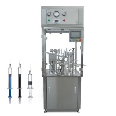 Máquina de llenado de jeringas para vacunas, tapado, taponado, señuelo, cierre y llenado de pasta dental en gel cosmético de alta viscosidad