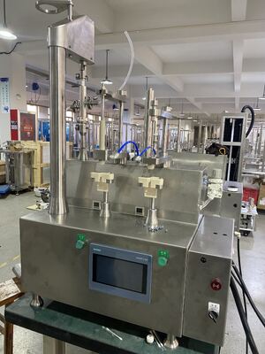 Máquina de llenado de jeringa de pasta de crema neumática de alta viscosidad de 2 ml de espesor de gel precargado semiautomático