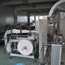 Tejido mojado de alta velocidad que hace la máquina, empaquetadora mojada de la servilleta de la cantina