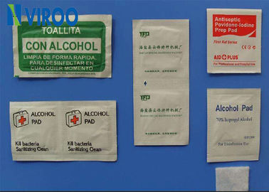 Lado horizontal mojado cuatro de la empaquetadora del tejido 220v/380v que sella la empaquetadora mojada de los trapos