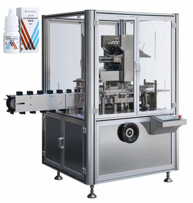 Máquina de embalaje automática de 10 ml, 20 ml y 30 ml de gotas oculares de aceite esencial en caja de cartón líquida