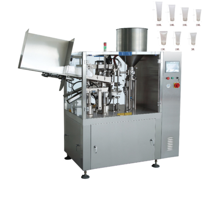 Máquina llenadora y selladora de tubos blandos PLC 30-50 piezas/min para productos lácteos