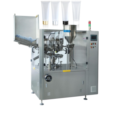 Máquina automática controlada para el llenado y sellado de tubos de cosméticos, lociones, desinfectantes de manos, geles, ungüentos, productos para el cuidado de la piel y cremas