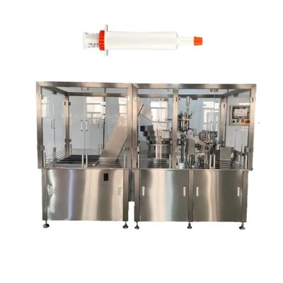 Máquina de llenado y tapado automático de jeringa de plástico