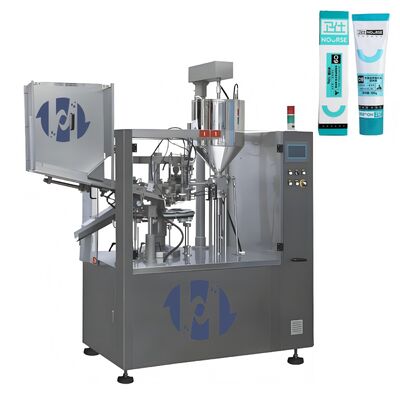Máquina automática controlada para el llenado y sellado de tubos de cosméticos, lociones, desinfectantes de manos, geles, ungüentos, productos para el cuidado de la piel y cremas