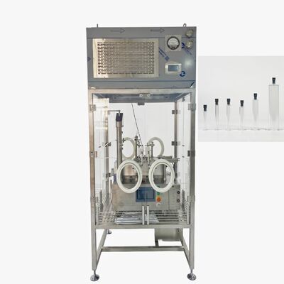 Máquina de llenado de vial de escritorio y jeringa precargada con capó de flujo laminar